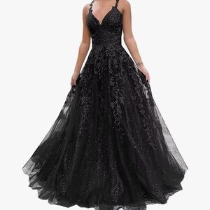 Elegant Black Evening Gown